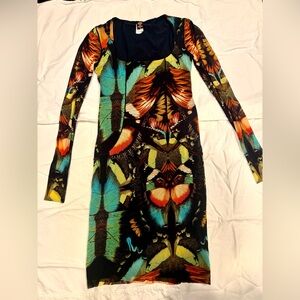 Jean Paul Gaultier Soleil Long Sleeve Dress with lining